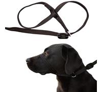 Gencon - All-in-One Anti Pull Dog Lead and Headcollar - Trainer Approved - Figure of 8 Dog Lead with Soft Loop Handle, Gentle Control - Right Hand - Washable - UK Made - Black