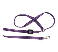 Gencon - Clip-to-Collar Dog Headcollar and Lead - One Size Dog Training & Behaviour Aid - Soft & Gentle Design with Trigger Clip - Right - Machine Washable - Made in Britain - Purple/Pink