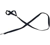 Gencon - Clip-to-Collar Dog Headcollar and Lead - One Size Dog Training & Behaviour Aid - Soft & Gentle Design with Trigger Clip - Left - Machine Washable - Made in Britain - Extra Wide - Black