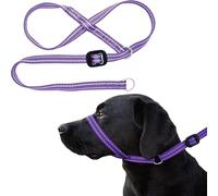 Gencon - Extra Large Anti Pull Dog Headcollar - Trainer Approved - Soft & Gentle Control - Practical Dog Training & Behaviour Aid - Right Hand - UK Made - Doesn't Include Lead - Purple/Pink