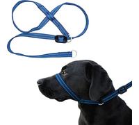 Gencon - Medium Size Anti Pull Dog Headcollar - Trainer Approved - Soft & Gentle Control - Practical Dog Training & Behaviour Aid - Right Hand - UK Made - Doesn't Include Lead - Navy/Jade