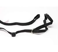 Gencon - Mini All-in-One Anti Pull Dog Lead and Headcollar - Figure of 8 Dog Lead with Soft Loop Handle, Gentle Control - Right Hand - Washable - UK Made - Black