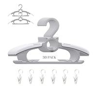 Gencuoir Baby Room Hangers, Ultra Thin Non-Slip and Extendable Clothes Hangers for Newborns, 30 Pack 11-14 Inch Adjustable Kids Hangers for Girls Boys Toddlers Kids