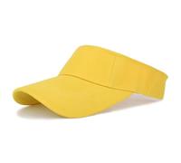 Gendeda Kids Sun Visor Hat for 4-10Y Boys Girls Summer Sport Beach Cap Adjustable Golf Tennis Sun Visor Cap Yellow
