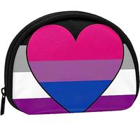 Gender Bisexual Bi Pride Women and Girls Cute Fashion Coin Purse Wallet Bag Change Pouch Key Holder