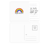Gender Difference And Identity Rainbow Equality Postcard Card Important Person Anniversary