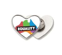 Gender Difference Australian Rainbow Equality Heart Metal Pin Brooch Clip Love