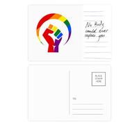 Gender Differences Around Rainbow Equality Postcard Card Important Person Anniversary