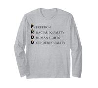 Gender Equality Freedom Tadpole Toad Frog Long Sleeve T-Shirt