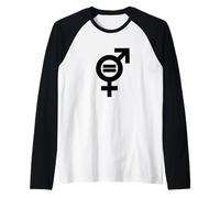 Gender Equality Symbol Raglan Baseball Tee