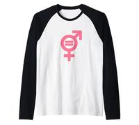 Gender Equality Symbol Raglan Baseball Tee