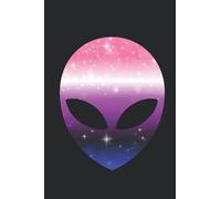Gender Fluid Alien Notebook: Blank Sparkle shiny glitter Gender Fluid Pride Flag Notebook, Journal for Gender Fluid identity Pride, 120 Pages, 6"x9" Soft Cover, Matte Finish