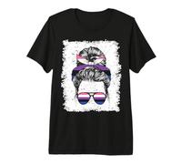 Gender Fluid Flag Lady Premium T-Shirt