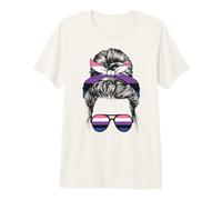 Gender Fluid Flag Lady Premium T-Shirt
