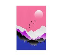 Gender Fluid Genderfluid for Home Decor, Gender Fluid Flag Painting, Ge Canvas Poster Bedroom Decor Landscape Office Room Decor Gift 12x18inch(30x45cm)