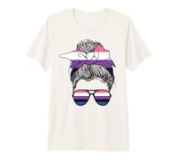 Gender Fluid Lady Flag Premium T-Shirt