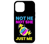 Gender Fluidity "Not He Not She Just Me" Non-Binary Pride Case for iPhone 12 Pro Max