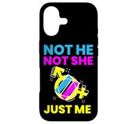 Gender Fluidity "Not He Not She Just Me" Non-Binary Pride Case for iPhone 17