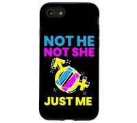 Gender Fluidity "Not He Not She Just Me" Non-Binary Pride Case for iPhone SE (2020) / 7/8