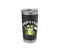 Gender is A Scam Non Binary Frog Stainless Steel Insulated Tumbler