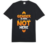 Gender is Here Not Here Non-Binary Comfort Colors Adult Heavyweight T-Shirt