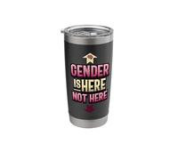 Gender is Here Not Here Non-Binary Stainless Steel Insulated Tumbler