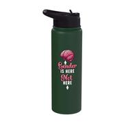 Gender is Here Not Here Non-Binary Stainless Steel Insulated Water Bottle