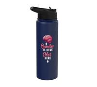 Gender is Here Not Here Non-Binary Stainless Steel Insulated Water Bottle