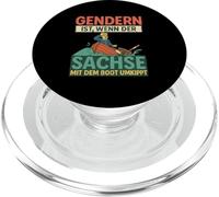 Gender is when the Saxon overturns by boat shirt PopSockets PopGrip for MagSafe