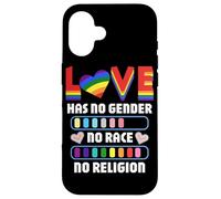 Gender Lesbian, Gay, Trans, Queer Outfit Rainbow Case for iPhone 16