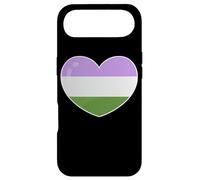 Gender Queer Pride Flag Heart Art Retro Vintage Case for iPhone Air