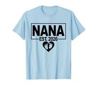 Gender Reveal 2026 - Boy - First Time Nana to Be T-Shirt