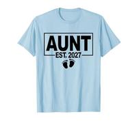 Gender Reveal 2027 - Boy - First Time Aunt to Be T-Shirt