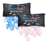 Gender Reveal Balloon 1 Set 4 Pattern 47x24in Boy or Girl Gender Reveal with Latex Balloons Hanging Games for Baby Shower Decorations Ideas