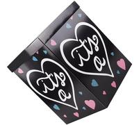 Gender Reveal Balloon Box Foldable Paper Party Storage Box Black