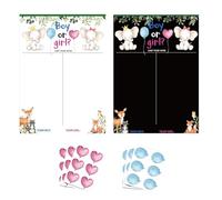 Gender Reveal Board Vote - Boy Or Girl Party Kit, Interactive Poster Decoration | Engaging Voting Game for Shower Celebrations, He Or She Reveal Sign for Guests, Sturdy and Colourful Board