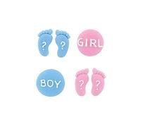 Gender Reveal "Boy or Girl" Sugar Decorations