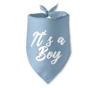 Gender Reveal Dog Bandana It's A Boy Blue Dog Bandana Pet Dog Triangle Scarf Bandana for Dogs Dog Pregnancy Announcement Gender Reveal Photo Prop for Pet