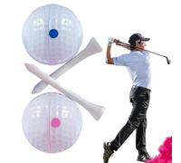 Gender Reveal Exploding Golf Balls - Gender Reveal Powder Kit | Exploding Golf Balls, Fun Games for Boy or Girl, Surprise Party, Revealing Party Pink, Blue And Tee Included Best Gift F