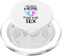 Gender Reveal Gifts Mom Dad I'm Just Here for the Sex PopSockets PopGrip for MagSafe