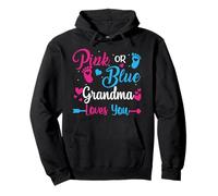 Gender reveal grandma Loves You Pullover Hoodie