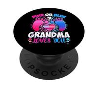 Gender Reveal Grandma Team Pink Or Blue What Do You Think PopSockets Adhesive PopGrip