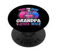 Gender Reveal Grandpa Team Pink Or Blue What Do You Think PopSockets Adhesive PopGrip