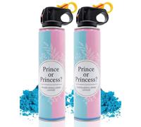 Gender Reveal Smoke Cannon, Large Size Biodegradable Fire Extinguisher Cannon Party Poppers for Gender Reveal Party and Baby Shower (Blue)