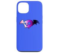 Genderfluid Bat Vampire Skull Queer Pride Goth Halloween Case for iPhone 13