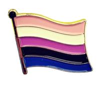 Genderfluid Flag Enamel Pin Badge - LGBTQ+ Gay Pride Lapel Lesbian Rainbow - FlagSuperstore