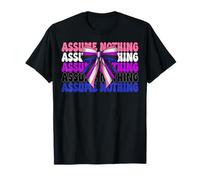 Genderfluid Gender Fluid Pride Flag LGBTQ Assume Nothing T-Shirt