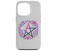 Genderfluid Pentagram Wiccan Pagan Queer Pride Flag Boho Case for iPhone 13 Pro