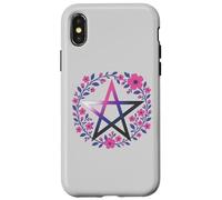 Genderfluid Pentagram Wiccan Pagan Queer Pride Flag Boho Case for iPhone X/XS