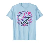 Genderfluid Pentagram Wiccan Pagan Queer Pride Flag Boho T-Shirt